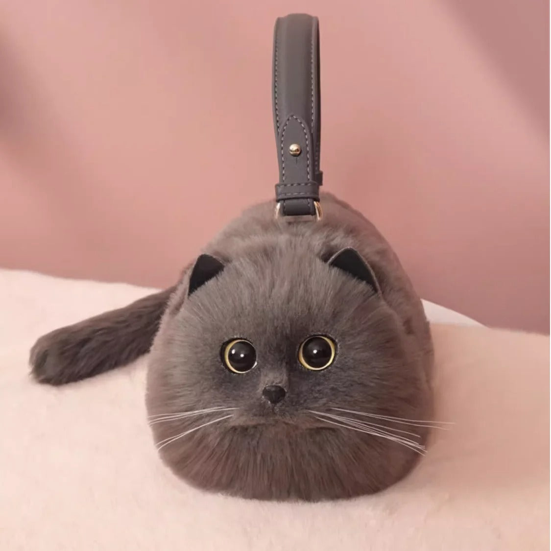 one shoulder cute cat bag