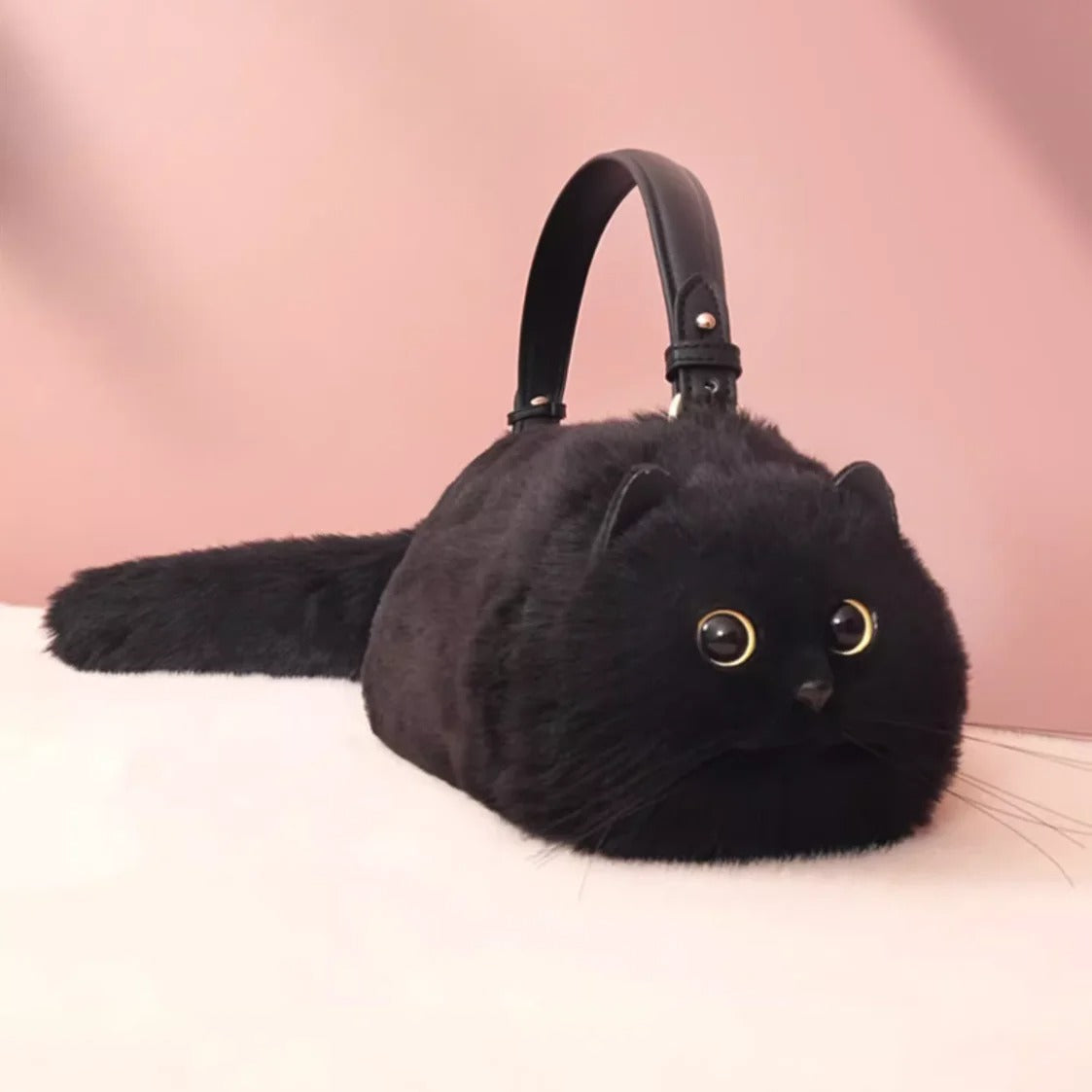 one shoulder cute cat bag