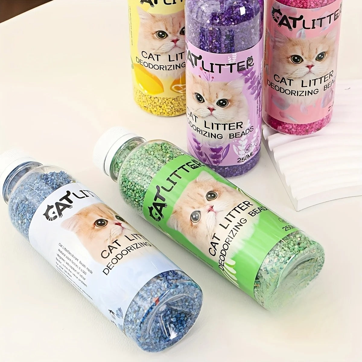 A Bottle of Cat Litter Deodorizing Beads