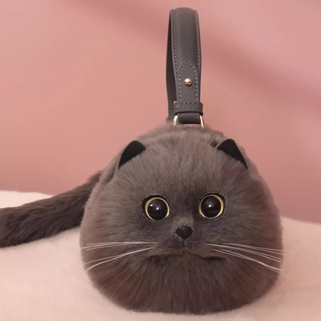 one shoulder cute cat bag