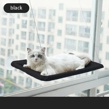 Cat Window Hammock Bed – Hanging Aerial Seat with Suction Cups | Washable & Space-Saving Perch for Cats