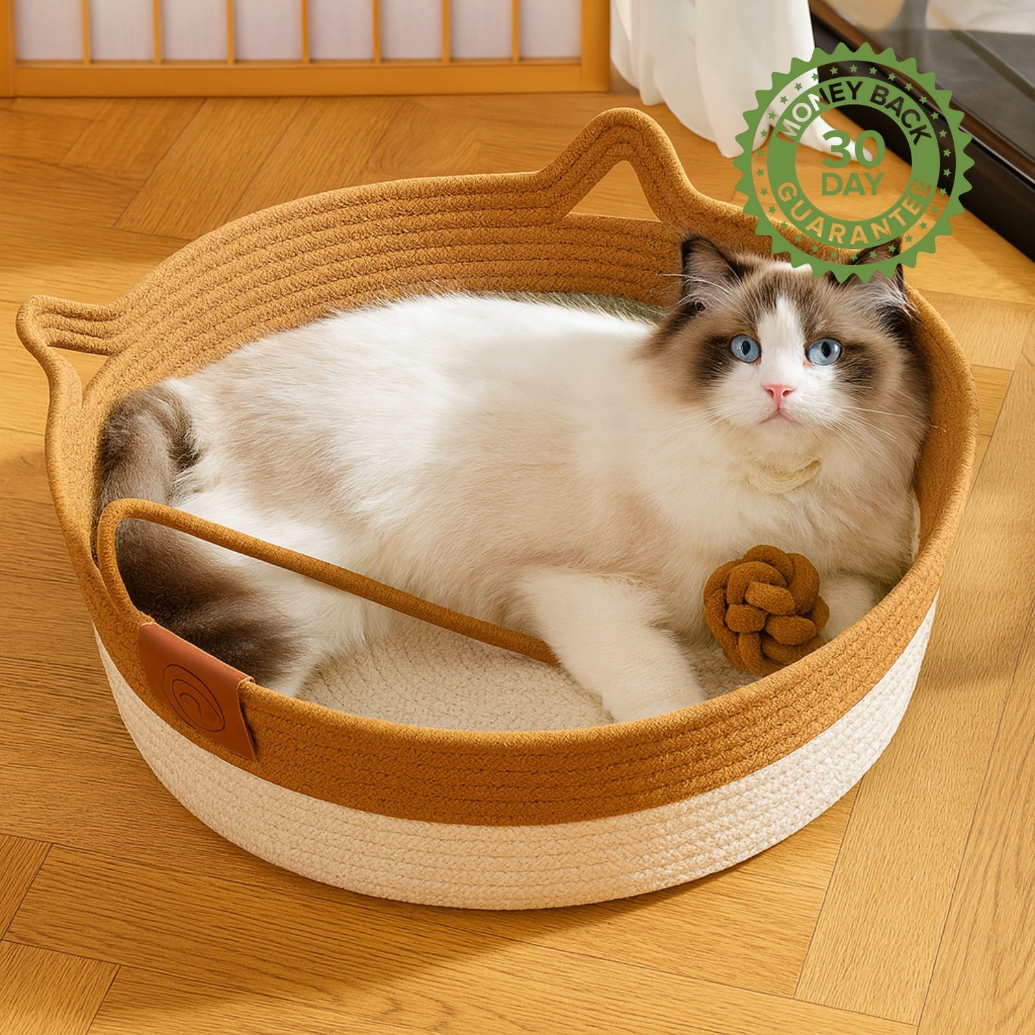 Instinct Basket | Handwoven & Chemical-Free Cat Territory