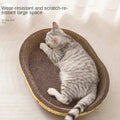 Oval Cat Scratching Board Cat Bed and toy