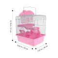 Double-Layer Hamster Cage – Durable Luxury Pet Villa