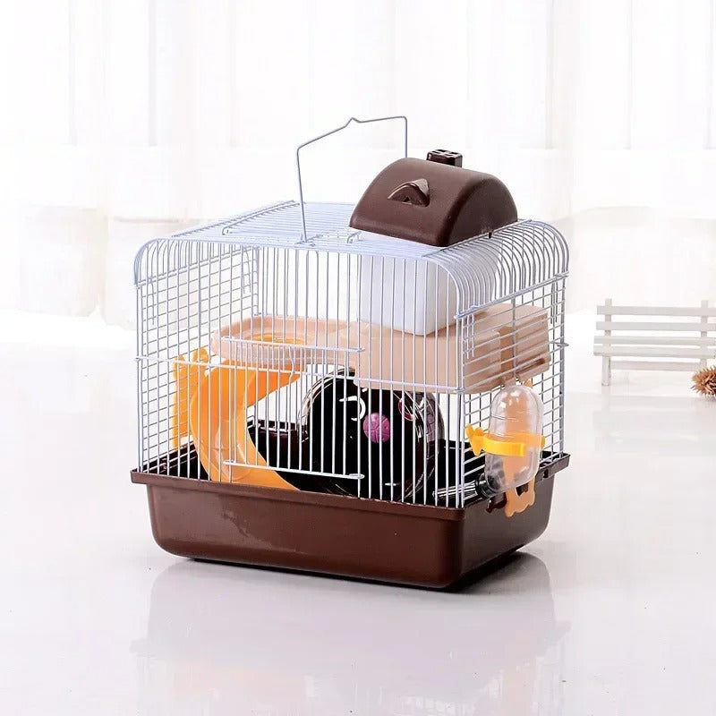 Double-Layer Hamster Cage – Durable Luxury Pet Villa