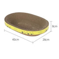 Oval Cat Scratching Board Cat Bed and toy