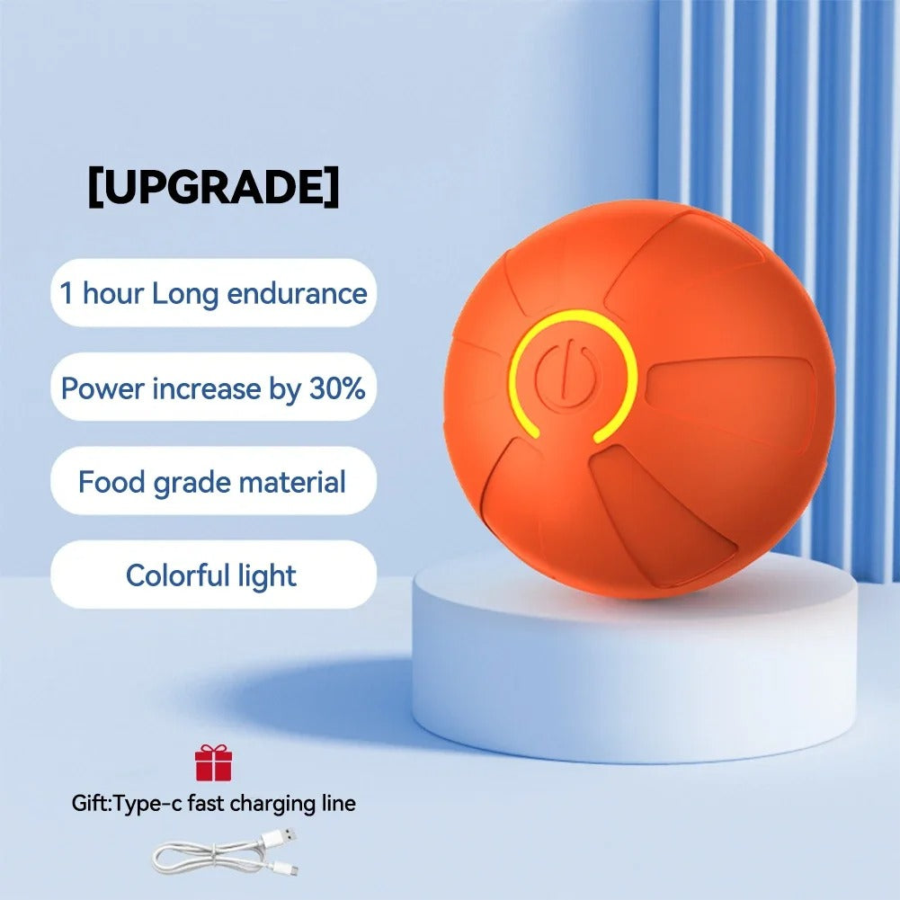 automatic rolling rechargeable boucing cat toy ball