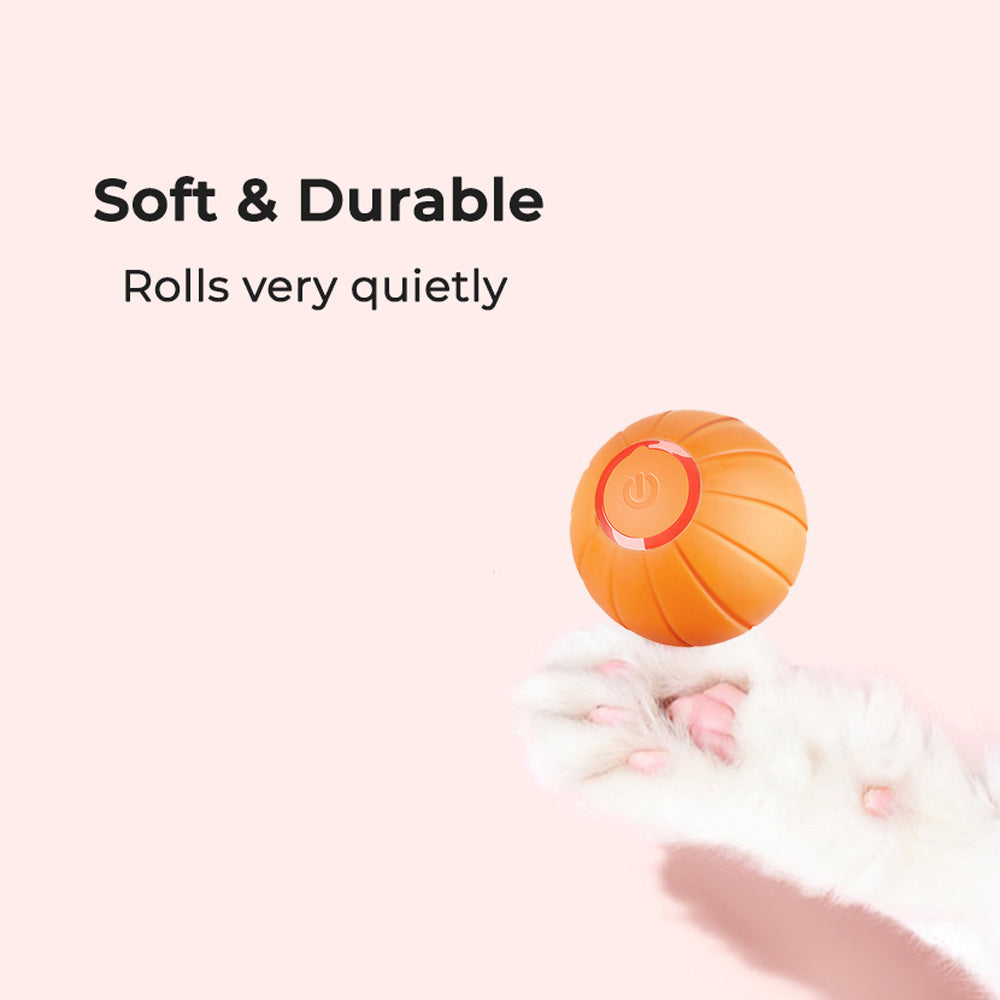 automatic rolling rechargeable boucing cat toy ball